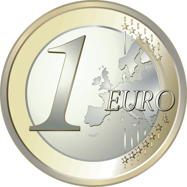 1 euro — Stock Vector