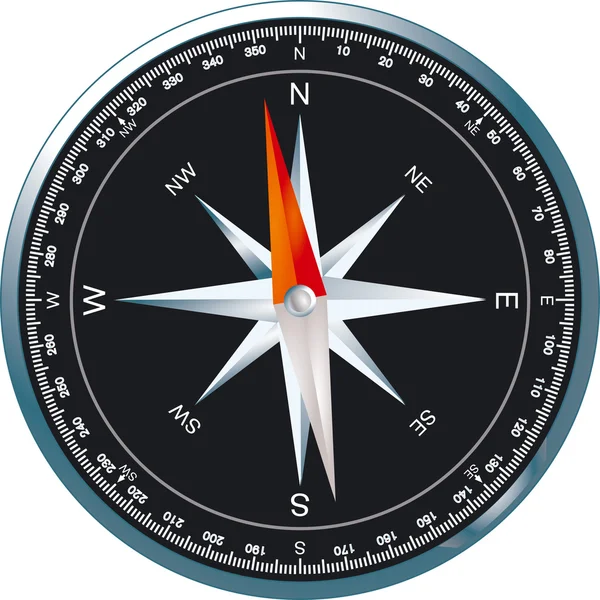 stock vector Black compass