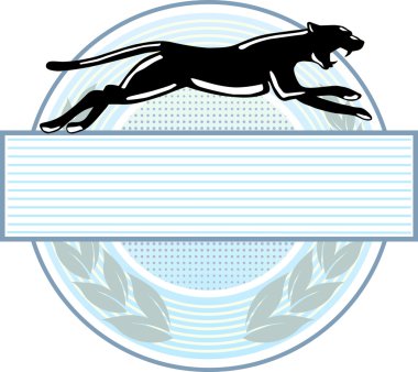 Panther emblem clipart