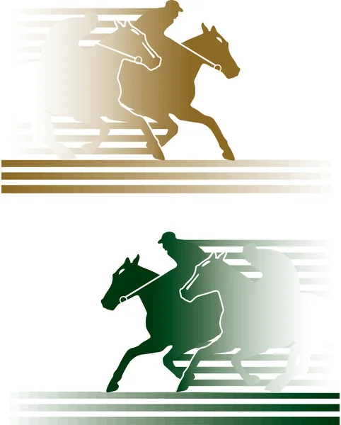 Wyścig konny — Wektor stockowy