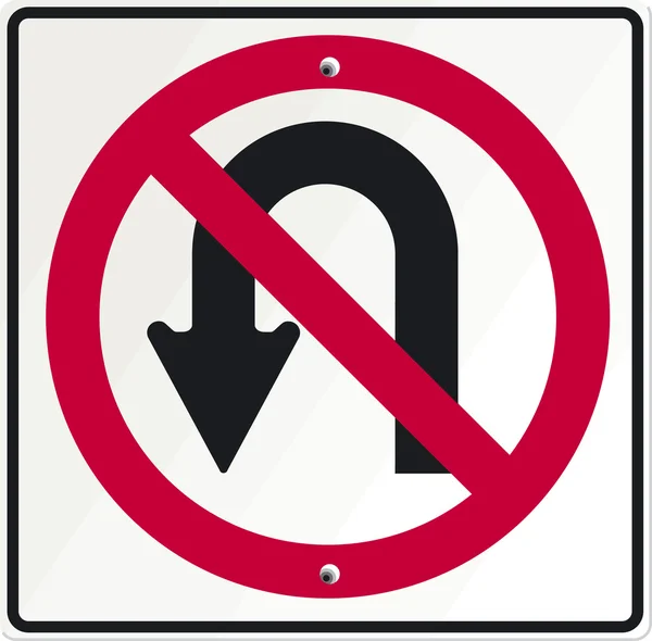 No turn-over — Stock Vector