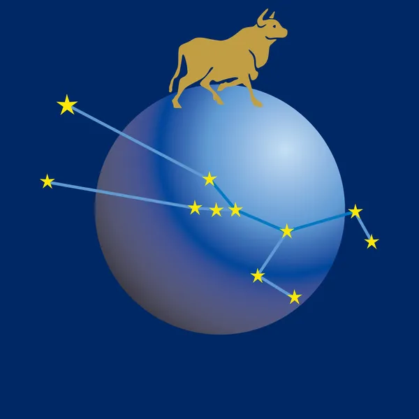 Signos del tauro del zodíaco — Vector de stock