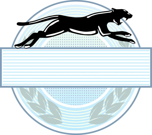 Emblema Pantera — Vetor de Stock