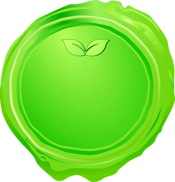 Selo verde —  Vetores de Stock
