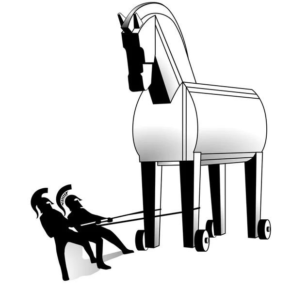 Cheval de Troie — Image vectorielle