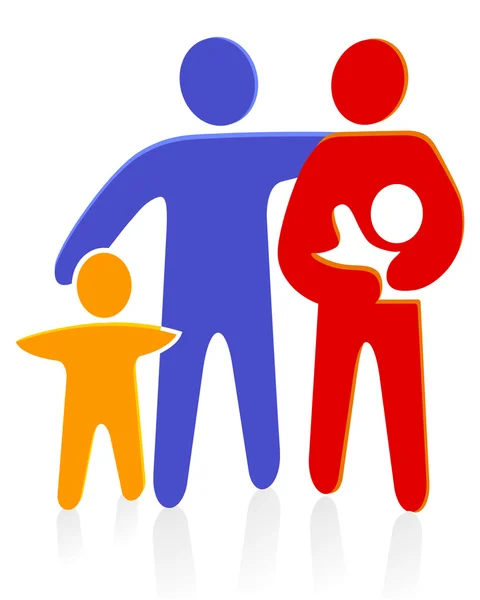 Οικογένεια με μωρό — Διανυσματικό Αρχείο
