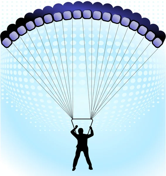 Parachutisme — Image vectorielle