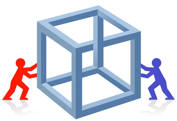 Ingeniero de construcción de cubos — Archivo Imágenes Vectoriales