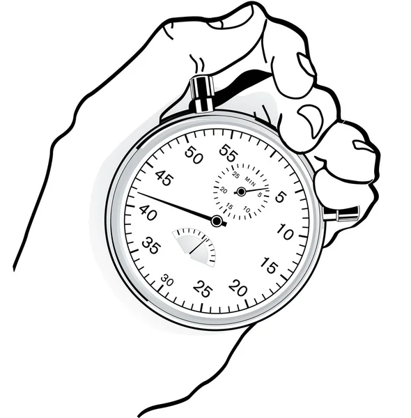 Проверка времени — стоковый вектор