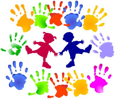 Young children Party clipart