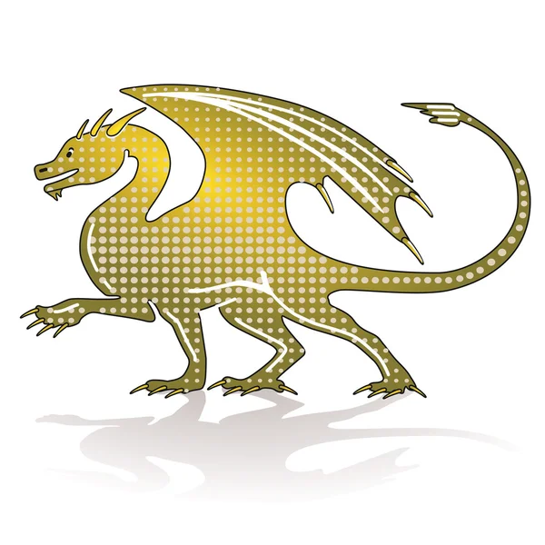Dragon magique — Image vectorielle