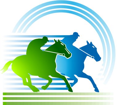 Horse-racing clipart