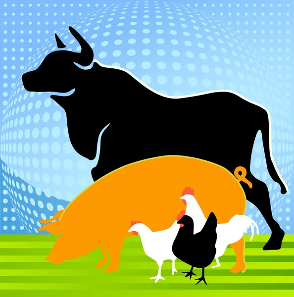 Gospodarstwa zwierząt — Wektor stockowy