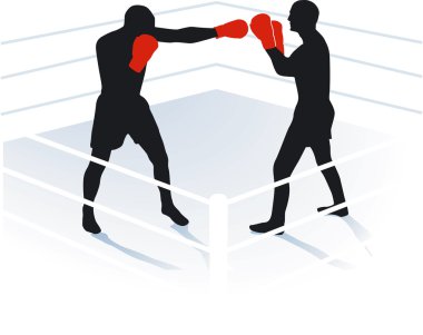 Boxing, boxing ring clipart