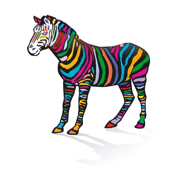 Zebra pasek kolorów — Wektor stockowy