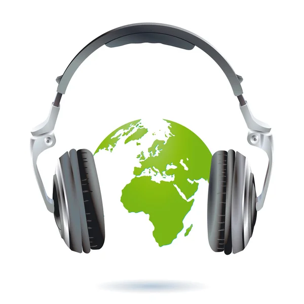 Ακουστικό παγκοσμίως — Διανυσματικό Αρχείο