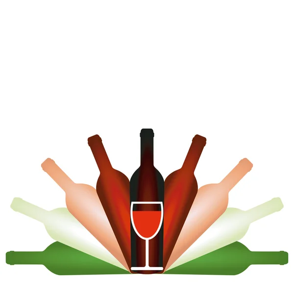 Il y a assez de vin pour faire le tour — Image vectorielle