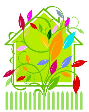 Home with warm response clipart