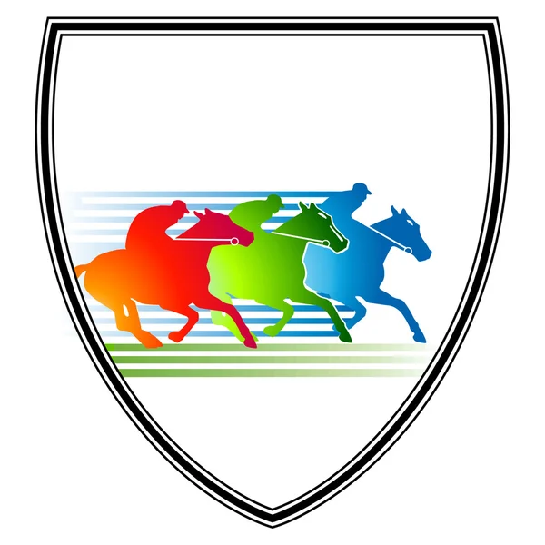 Reunião de corridas de cavalos — Vetor de Stock