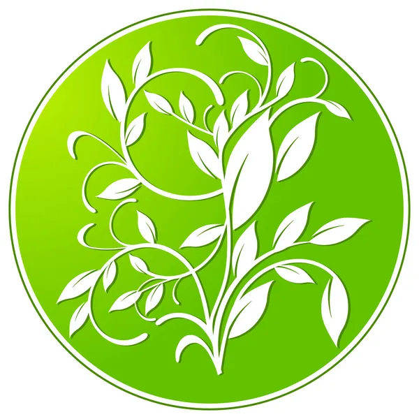 Ботанический знак — стоковый вектор