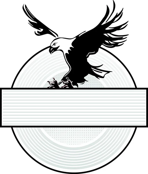 老鹰和纹章 — 图库矢量图片