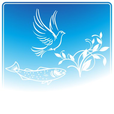 Of the first air, land, water clipart