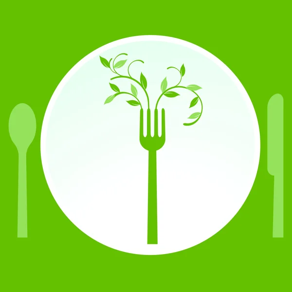 Repas végétarien — Image vectorielle
