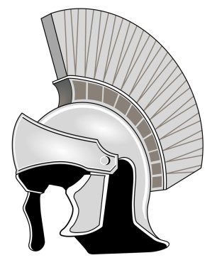 Roman helmet clipart
