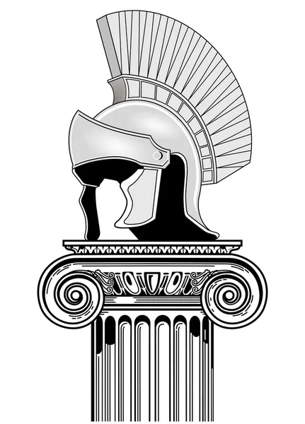 Рулевой и колонна — стоковый вектор