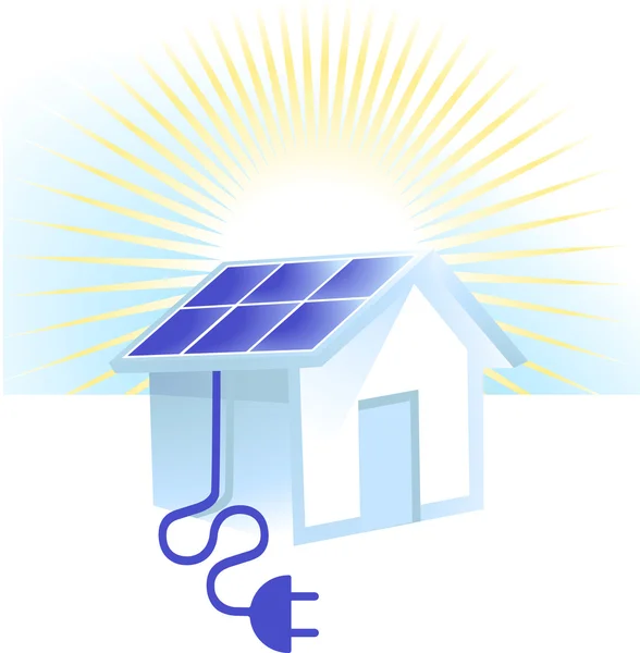 Energia solare — Vettoriale Stock