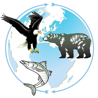 Animal world natural heritage clipart