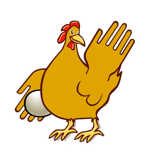 Csirke kell viccelek — Stock Vector