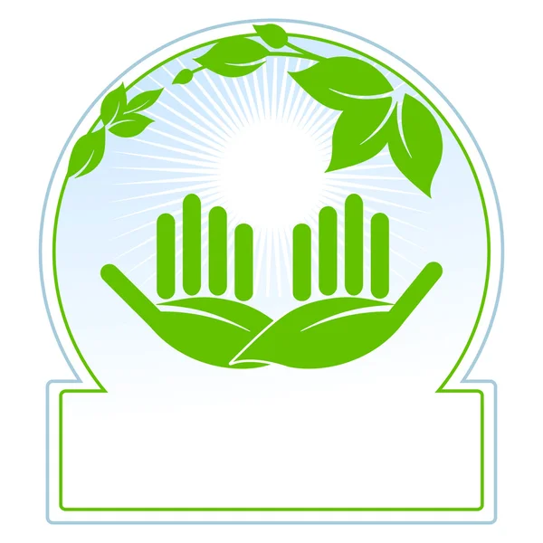 Conservation de la nature verte — Image vectorielle