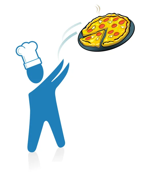 Pizza fast service — Stock Vector
