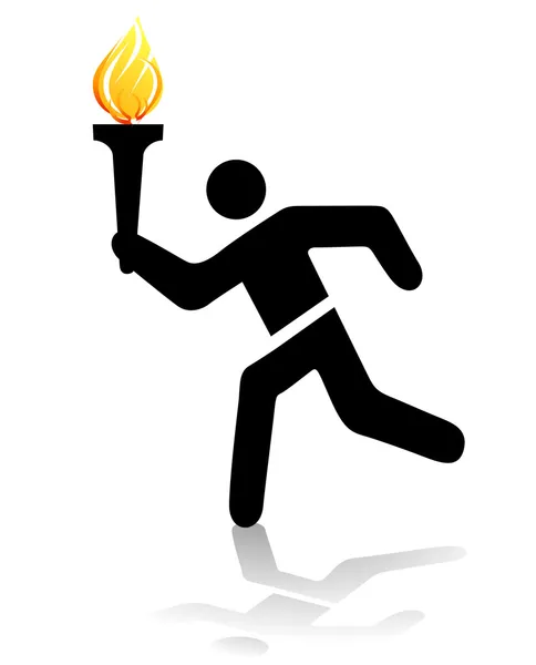 Torche olympique — Image vectorielle