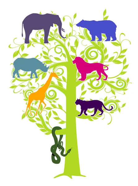 Sanctuary for animals — Stock Vector