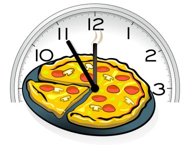 Pizza service clipart