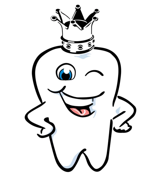 Tooth crown — Stock Vector