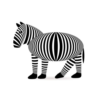 beyaz zemin üzerinde zebra