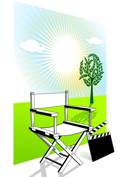 Stage direction cinema — Stock Vector