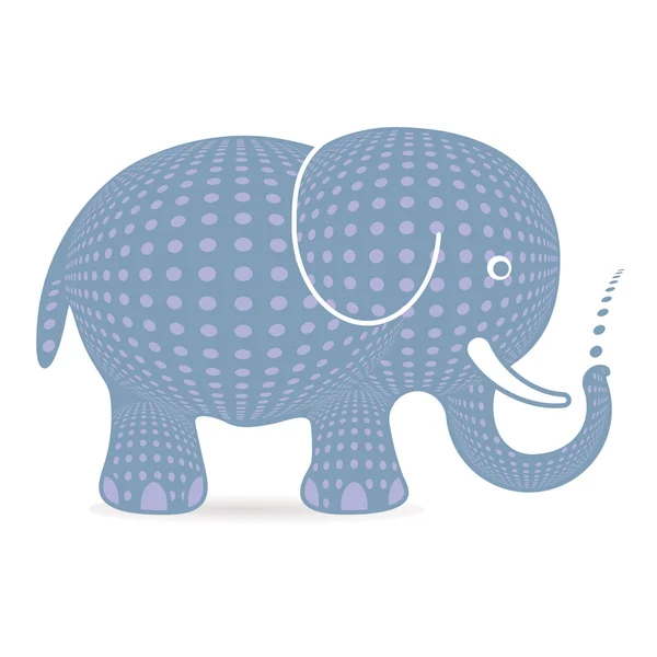 Grey character elephant — Wektor stockowy