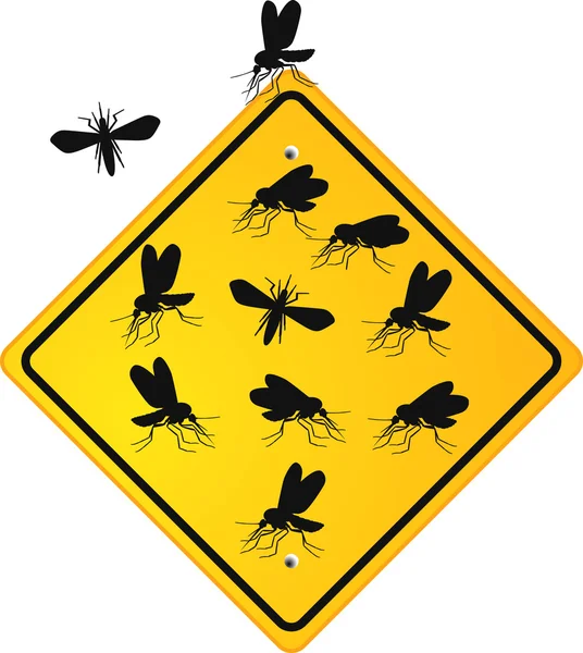 Mosquito Sign — Stock Vector