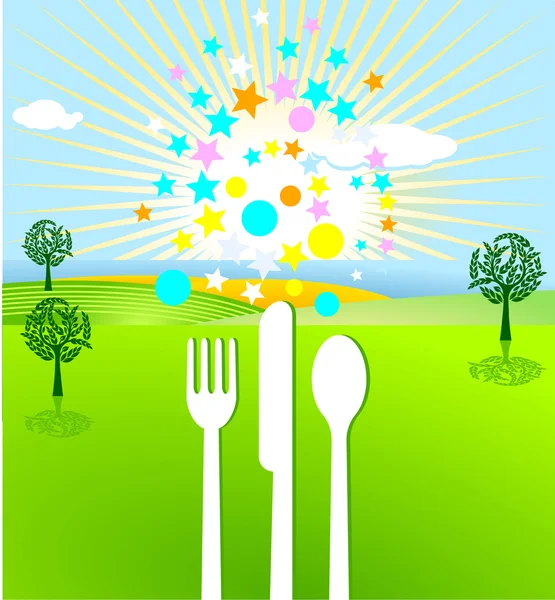 Picknick and event — Stock Vector