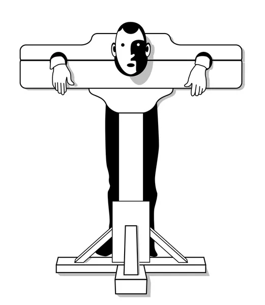 Dispositif de torture médiéval — Image vectorielle