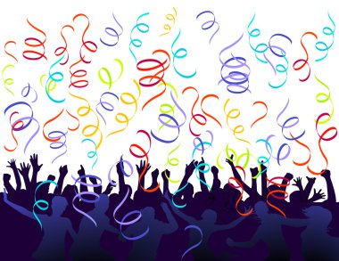 Jubilation and confetti clipart