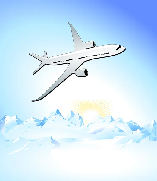 Podróż samolotem — Wektor stockowy
