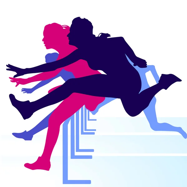 Engel yarış bayanlar — Stok Vektör