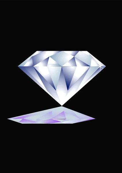 Gros diamant — Image vectorielle