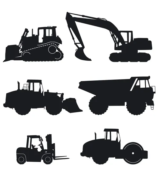 Construction machinery — Stock Vector