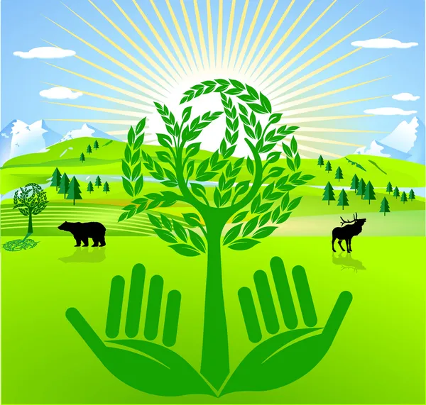 Prewencyjnej ochrony środowiska — Wektor stockowy